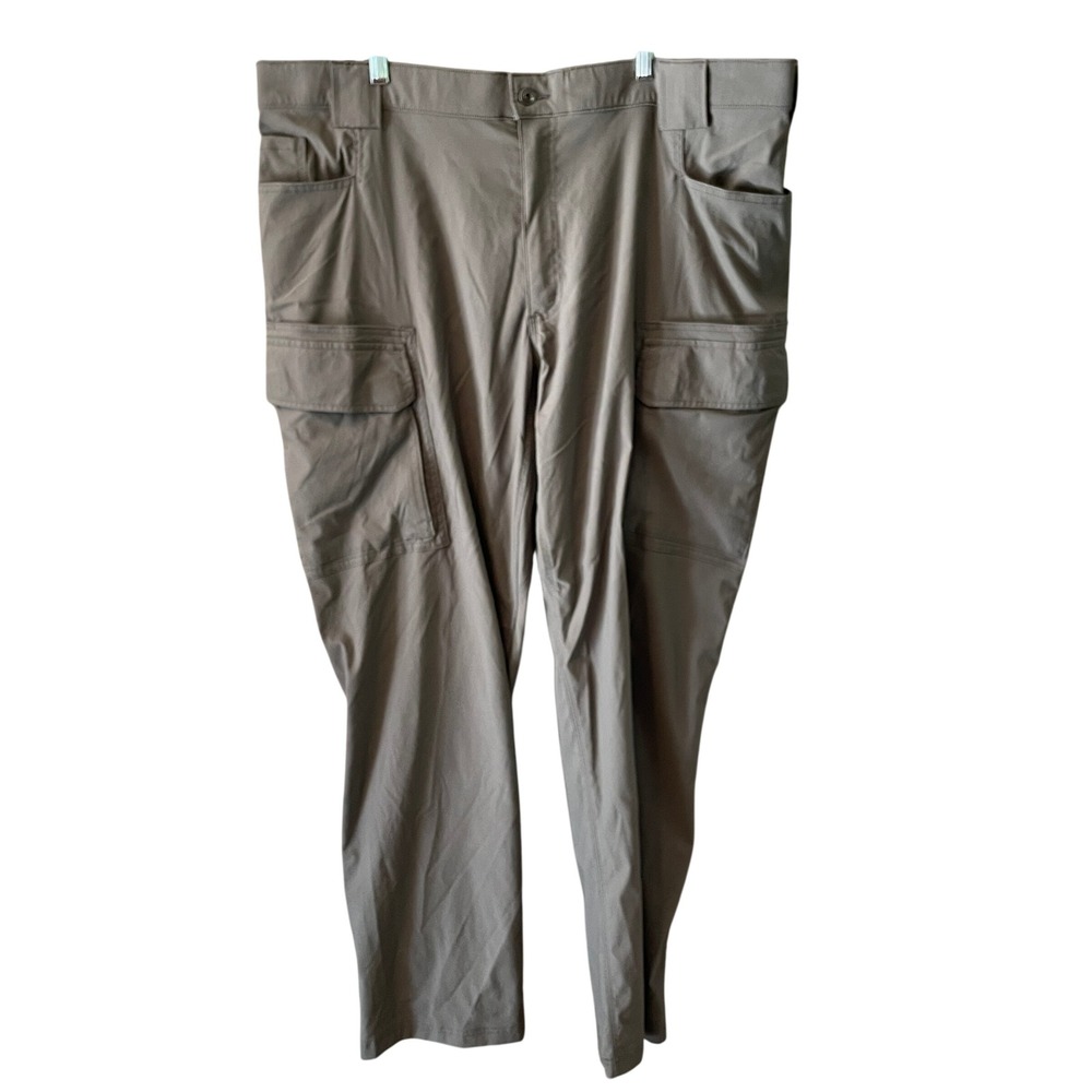 Duluth Trading Co Flex Dry on the Fly Cargo Pants Mens 44x34 Relaxed Fit Gray